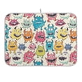 thumbnail image 1 of Cartoon Lovely Monsters Dish Drying Mat 16x18 Absorbent Microfiber Draining Rack Pad for Kitchen Counter Sink, 1 of 8