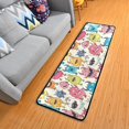 thumbnail image 1 of Cartoon Lovely Monsters Hallway Runner Rug 2'X6' Non-Slip Washable Carpet Runner Kitchen Entryway Laundry Bedroom, 1 of 7