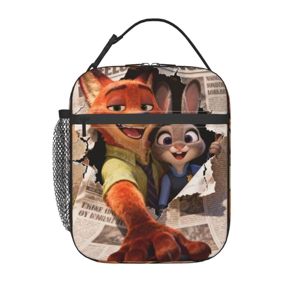 Cartoon Lunch Bag Zootopia Insulated Lunch Box Leakproof Cooler Food Lunch Containers for Work Travel and Picnic