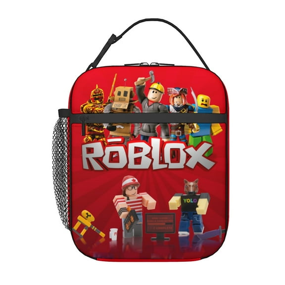 Cartoon Lunch Box Cute Game Lunch Bag for School Work Office Travel Picnic Hiking Beach, Waterproof Leakproof Portable Fits Most Bento Boxes