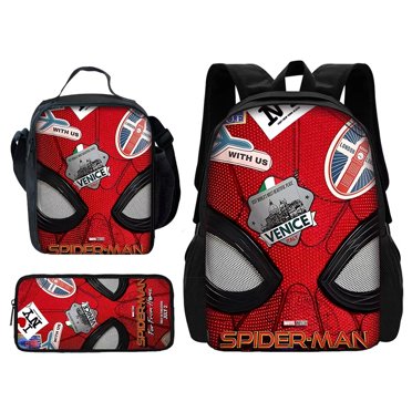 Marvel Spiderman Kids Book Bag – Boys School Backpack & Messenger Satchel