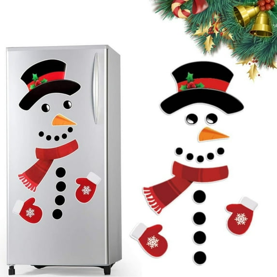 Cartoon Magnetic Christmas Fridge Magnet Snowman-1