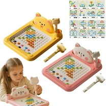 Cartoon Magnetic Drawing Board, Cute Magnetic Drawing Pad for Kids, Lightweight Magnetics Drawings Tablet with Pen, Magnet Dots Draw Board Educational Toddler Toys