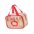 Cartoon Makeup Bag Travel Toiletry Bag with Handle Clear Waterproof ...