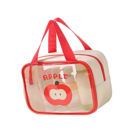 Cartoon Makeup Bag Travel Toiletry Bag with Handle Clear Waterproof ...