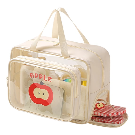 Cartoon Makeup Bag Travel Toiletry Bag with Handle Clear Waterproof ...