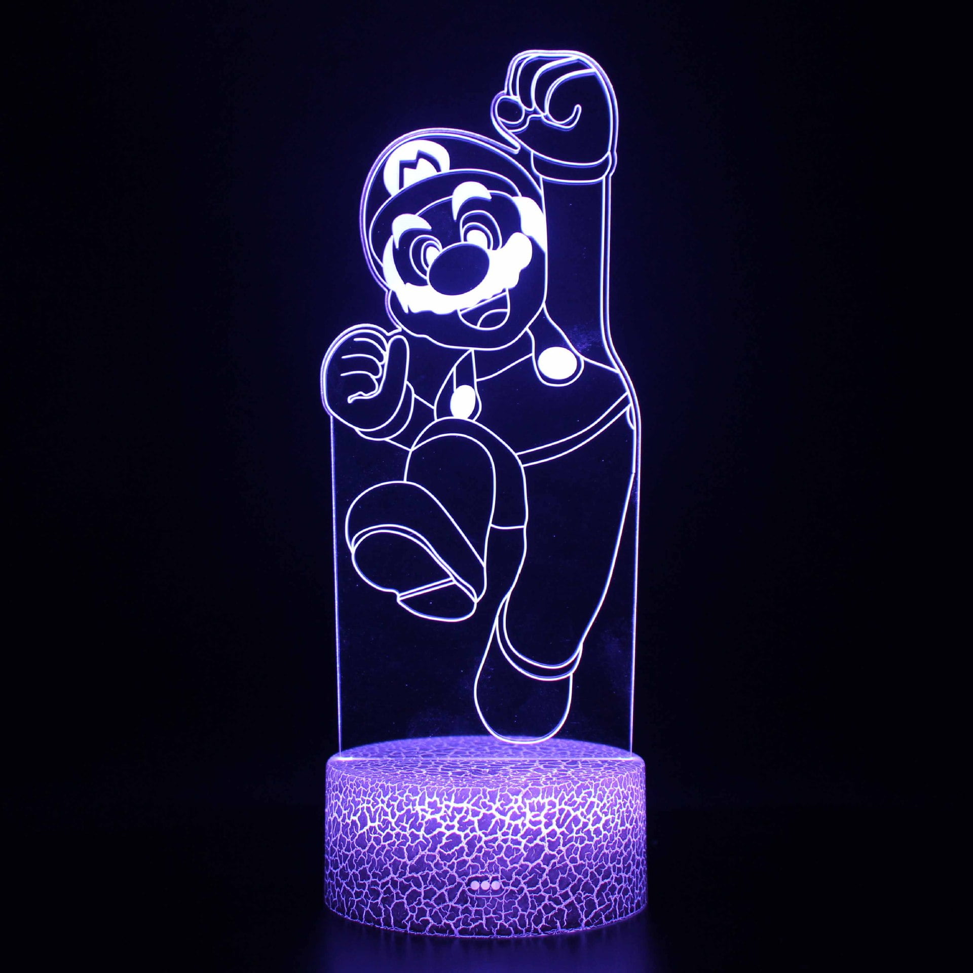 Cartoon Mario Night Light USB Desk Lamp 16 Colors Change Remote