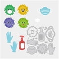thumbnail image 1 of Cartoon Metal Cutting Dies Cleaning Themed Pattern Die Cuts Embossing Stencil for Card Making Scrapbooking Paper Craft, 1 of 9