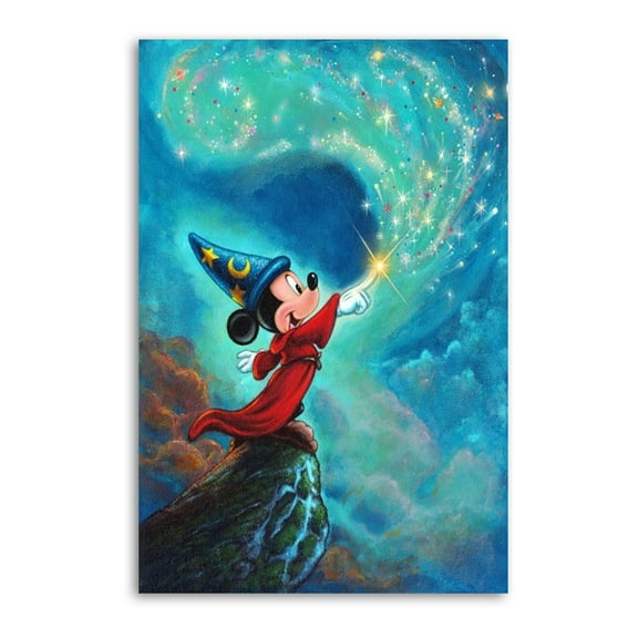 Cartoon Mickeys Fantasias Canvas Poster Wall Art Picture Prints Hanging Photo Gift Decor Home Posters Artworks 24x36inch(60x90cm)