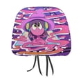 thumbnail image 1 of Cartoon The Midnight Gospel Car Headrest Cover Decor Vehicles Seat Pillow Cover Protector Accessories Auto Front/Rear Seats Head Rest Cover Universal Fit Most Cars Sedan SUV Van, 1 of 7