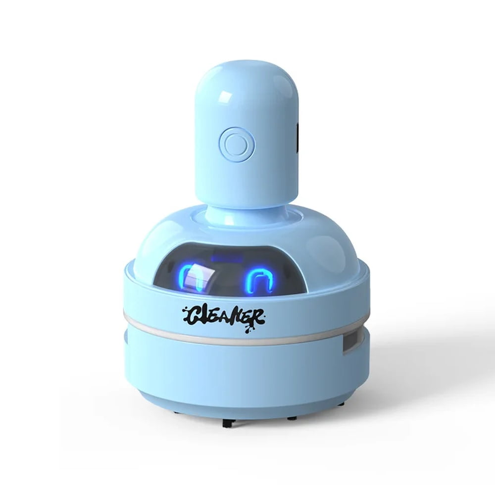 Mini Dust Cartoon Mini Desktop Vacuum Cleaner, Portable Rechargeable Table Dust ...
