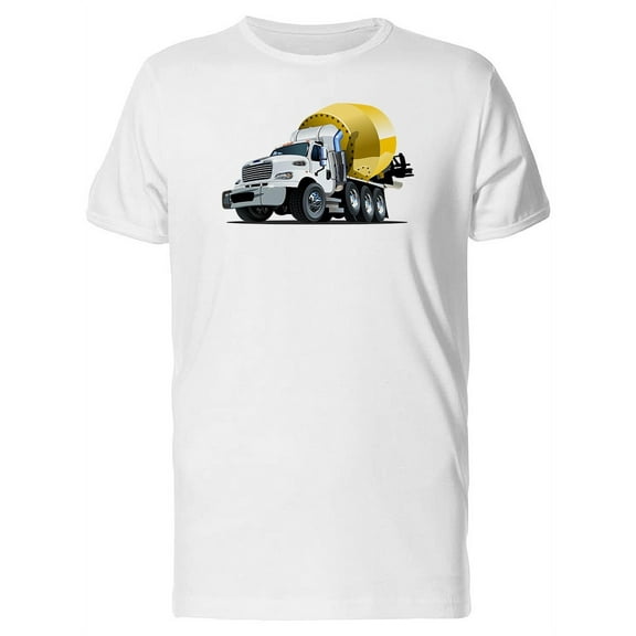 Cartoon Mixer Truck T-Shirt Men -Image by Shutterstock, Male x-Large