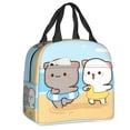 thumbnail image 1 of Cartoon Mochi Cat Peach And Goma Meme Lunch Bag Women Thermal Cooler Insulated Lunch Box for Work Office Travel Picnic Food Bags, 1 of 6