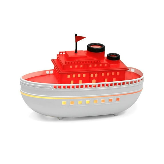 Cartoon Modeling Ship Aroma Diffuser - 300ML Essential Oil Cool Mist Dual-Hole Boat Humidifier with 7-Color LED Lights, Ultrasonic Quiet Home Office Decor Gifts