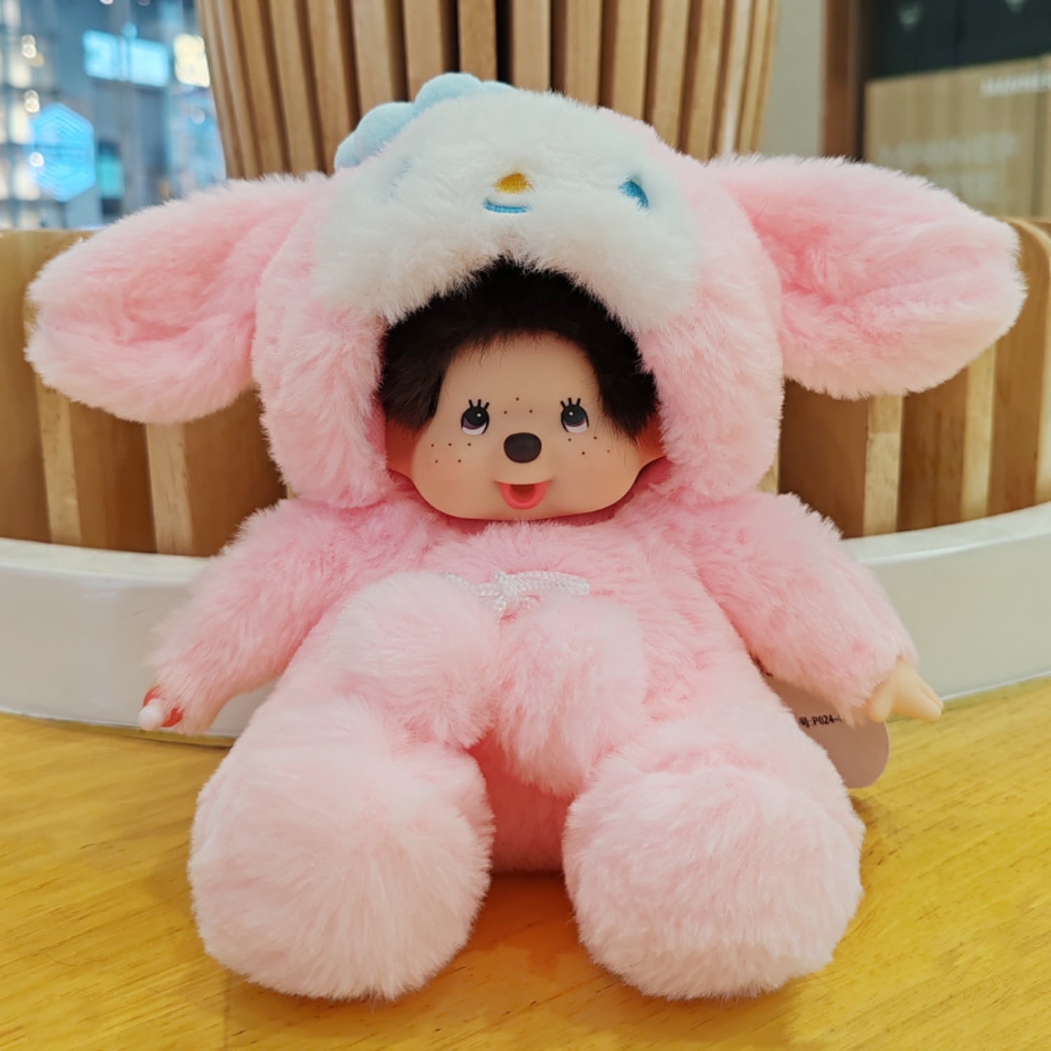 Cartoon Monchhichi Lucky Cat Doll Kawaii Soft Plush Doll Toy For