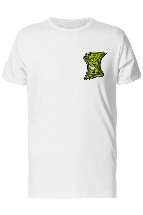 Cartoon Money Dollar Bills T-Shirt Men -Image by Shutterstock, Male Large