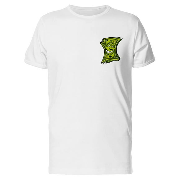 Cartoon Money Dollar Bills T-Shirt Men -Image by Shutterstock, Male Medium