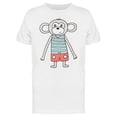 thumbnail image 1 of Cartoon Monkey In Summer Clothes Tee Men's -Image by Shutterstock, 1 of 2