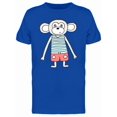 thumbnail image 1 of Cartoon Monkey In Summer Clothes Tee Men's -Image by Shutterstock, 1 of 1