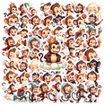 thumbnail image 1 of Cartoon Monkey Theme Stickers, Waterproof Monkey Theme Sticker for Water Bottle Laptop Phone Cases Planner Skateboard Luggage Helmet Party Favor Decor, Ideal for Adults Teens Teacher Rewards, 1 of 9