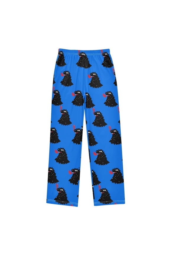 Cartoon Monster Pattern Pajama Pants Soft Lightweight Lounge Pants Bottoms Sleep Pants Warm Comfy