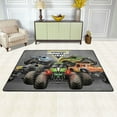 thumbnail image 1 of Cartoon Monster Truck Jam Rugs Washable Cover Floor Rug Carpets Bathroom Decorations For Kitchen Bedroom Indoor Outdoor 72"X48", 1 of 7