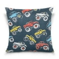 thumbnail image 1 of Cartoon Monster Trucks Comic Throw Pillow Covers Couch Pillowcases Decor for Bed Sofa 18" x 18", 1 of 7