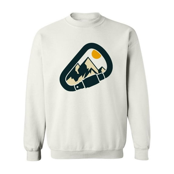 Cartoon Mountains Design Sweatshirt Men -Image by Shutterstock, Male x-Large