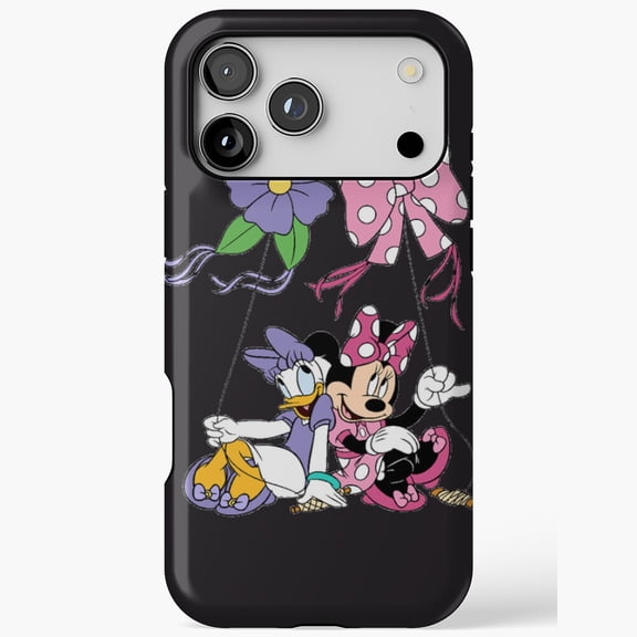 Cartoon Mouse And Duck Friends Besties iPhone Case 17 16 15 14 13 12 11 Pro Max