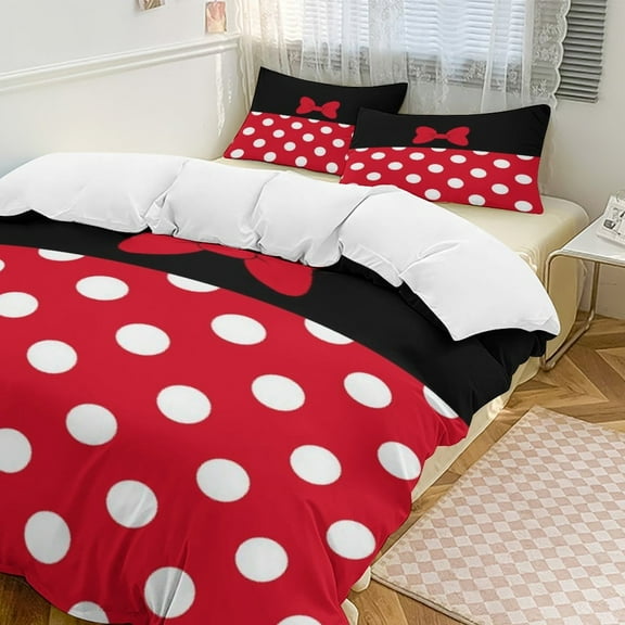 Cartoon Mouse Character Set Duvet Cover Bedding Set Duvet Cover Polyester Quilt Cover for Queen Size