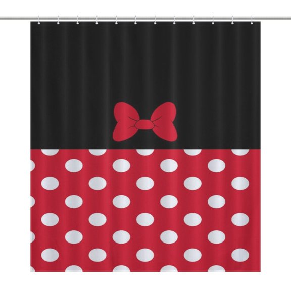 Cartoon Mouse Character Shower Curtain Bathtub Decor Bathroom Fabric Waterproof Curtains Shower