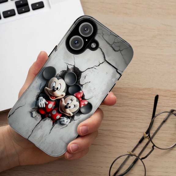 Cartoon Mouse Couple Fan Gift Phone Case with iPhone 17 to 11 Pro Max