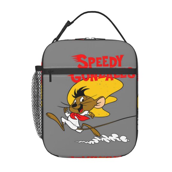 Cartoon Mouse Gonzales Lunch Bag Simple Insulated Lunch Box Reusable Cooler Lunch Box For Adult Outdoor Lunch Boxes For Work Travel Picnic