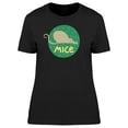 thumbnail image 1 of Cartoon Mouse In A Circle Tee Women's -Image by Shutterstock, 1 of 2