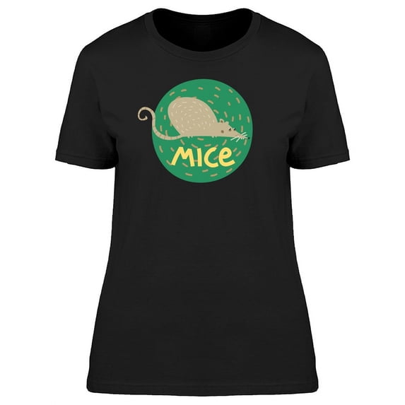Cartoon Mouse In A Circle Tee Women's -Image by Shutterstock