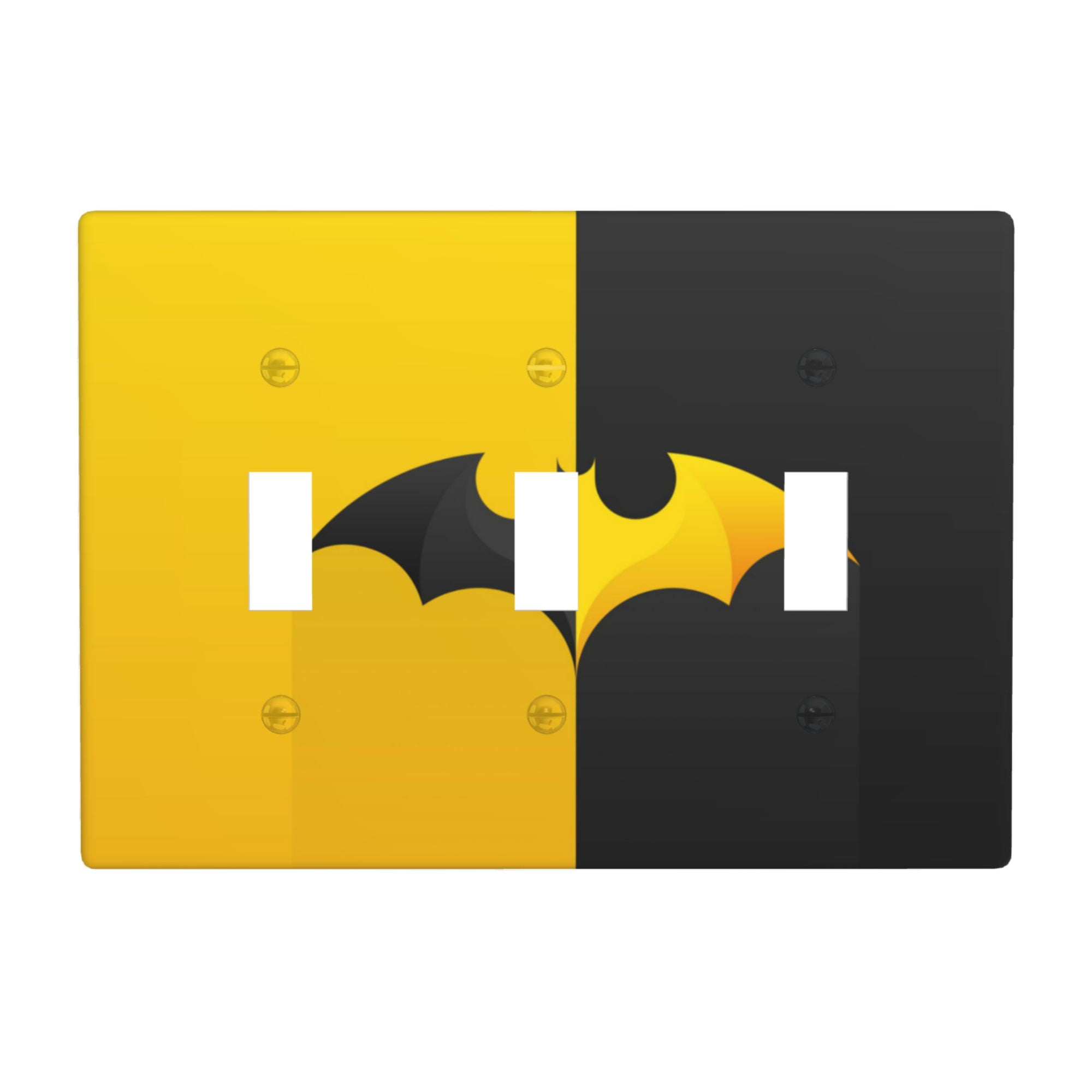 Batman Clean Single Cartoon Movie Hero Batman 3-Gang Light Switch Cover Plates Single ...