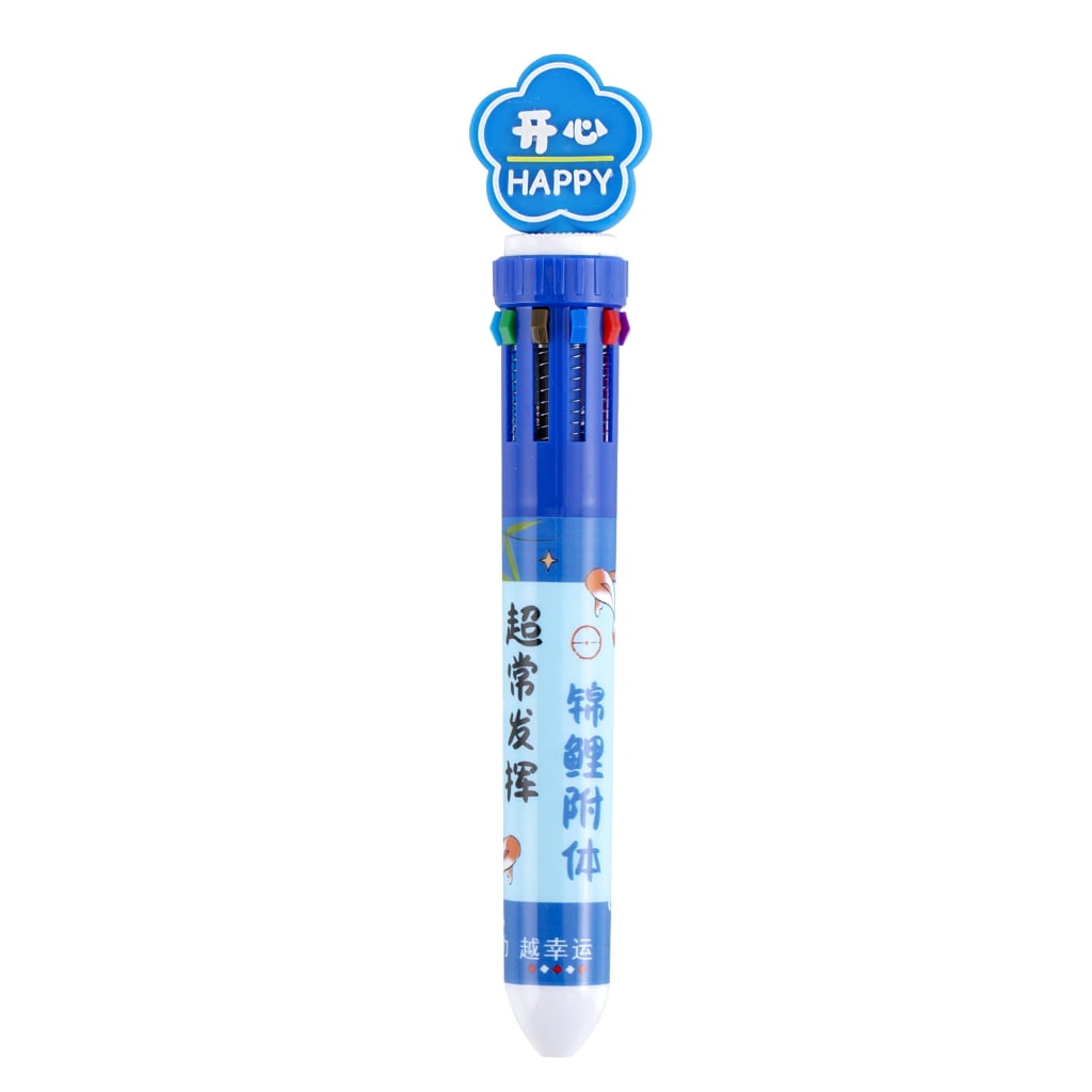 Cartoon Multicolor Pen for Color Coding Writing Drawing Journaling 10 ...