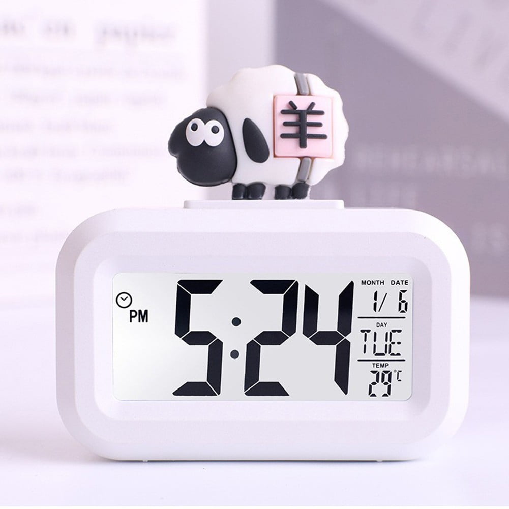Cartoon music stopwatch for studying time management date countdown
