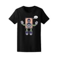 thumbnail image 1 of Cartoon Musical Speaker Tee Women's -Image by Shutterstock, 1 of 2