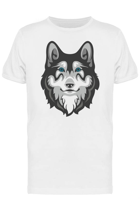 Cartoon Naitive American Wolf T-Shirt Men -Image by Shutterstock, Male Small