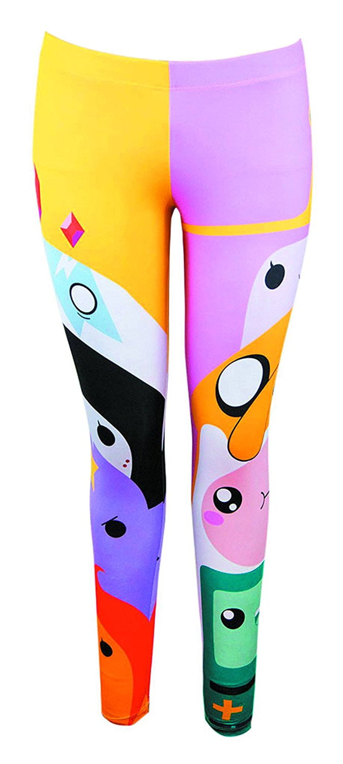 NADANBAO Women Legging 8 Pattern American Cartoon Adventure Time Cute  Knitted Women Digital Print Long Leggings Pants