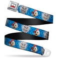 thumbnail image 1 of Cartoon Network Belt, Seatbelt Buckle Belt, Robot Chicken and Mad Scientist Expressions Blues, Youth 22 to 32 Inches, 1 of 9