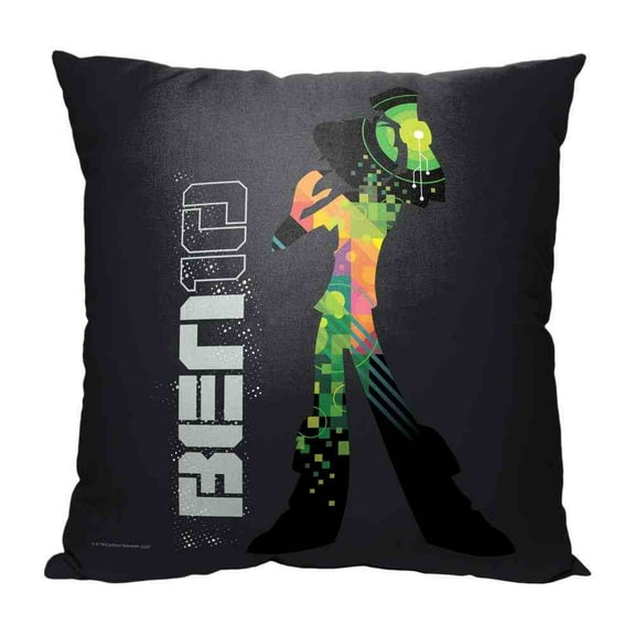 Cartoon Network Ben 10 Ben Silhouette Kids Printed Throw Pillow
