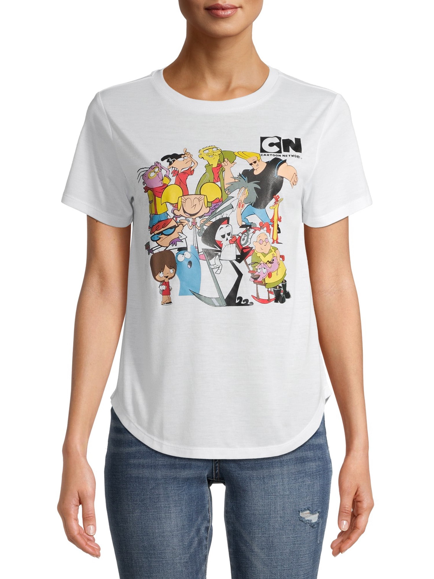 さらに100円引き◆Disney X Nerdy Cartoon Short Sleeve T-Shirt Cartoon Network Junior' Characters Short Sleeve T-Shirt