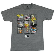 Cartoon Network Mens T-Shirt - 9 Box Character Collection Ed Johnny More (2X-Large)