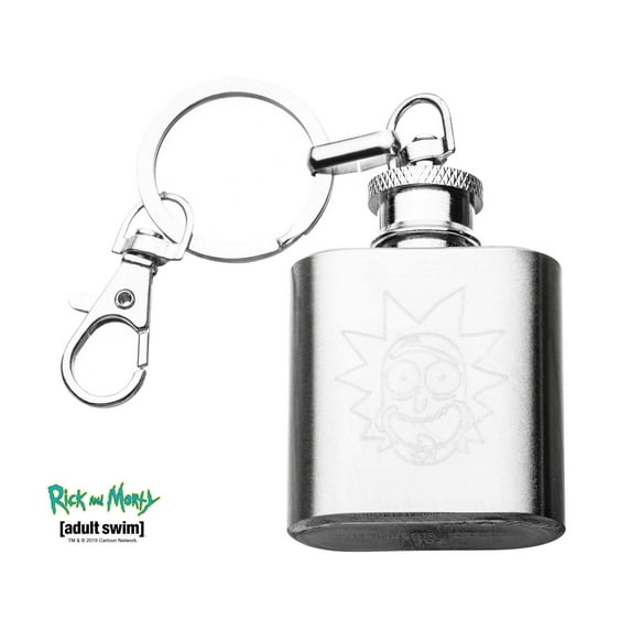 Cartoon Network Rick & Morty, Officially Licensed - Flask Key Chain