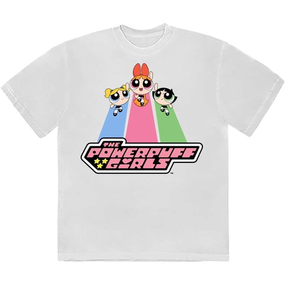 Cartoon Network Unisex T-Shirt: Power Puff Girls Catch Flight (Medium)