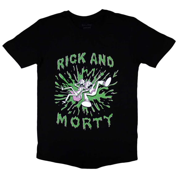 Cartoon Network Unisex T-Shirt Rick & Morty - Green Splat