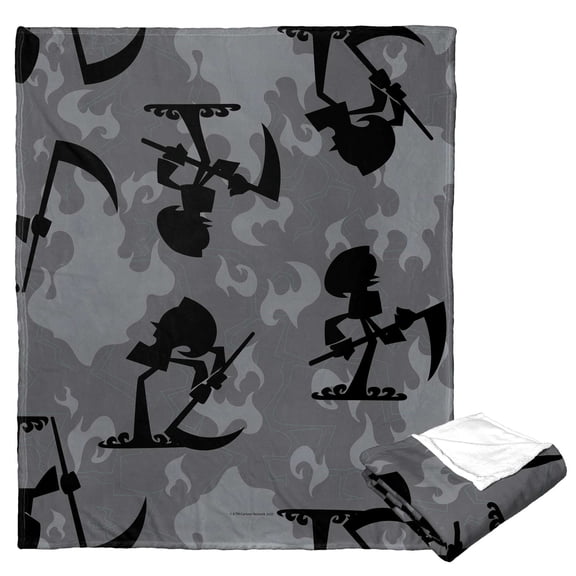 Cartoon Network's Billy And Mandy Death Arrives Kids Silk Touch Throw Blanket