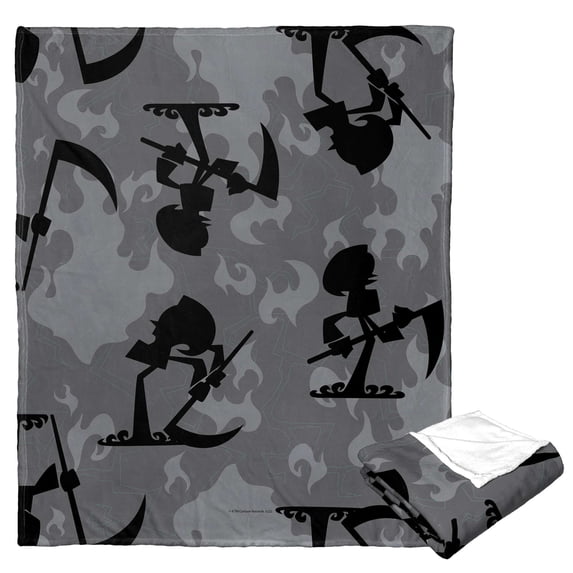 Cartoon Network's Billy And Mandy Death Arrives Kids Silk Touch Throw Blanket